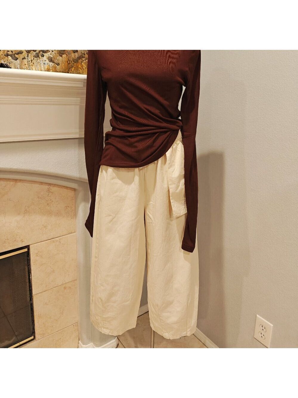Vintage-inspired Mori Girl cotton pants 🌿